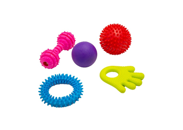 Set Sensorial 5 Piezas de Goma Soft